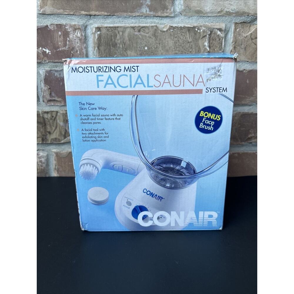 Conair Moisturizing Mist Facial Sauna System with Face Brush - MDF2R NEW